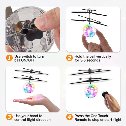 Orbiter Flying Orb Ball Drones Operados A Mano Para Ni...