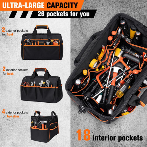 Bolsa De Ferramentas Auropeak Heavy Duty 44 Cm E 26 Bolsos I