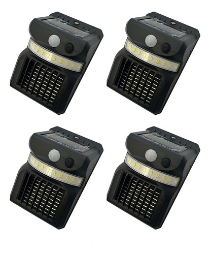 Set 4 Luz Led Exterior Solar Sensor Movimiento Mata Mosquito