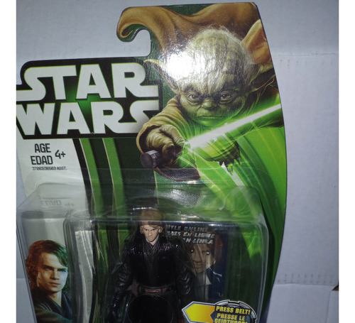 Star Wars Movie Heroes Anakin Skywalker Mh02 Luz Carton Yoda (Usado)