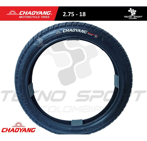 Imagen 5 de 10 de Llanta Moto Chaoyang 2.75 - 18 Silica Control Nkd Eco Deluxe