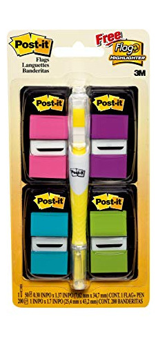 Post-it Banderas Value Pack, Surtido De Colores Brillantes, 