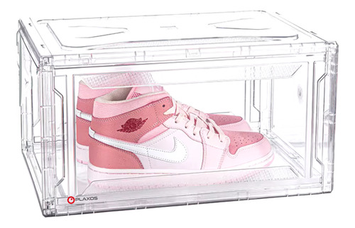 Caja De Tenis Apilable Plaxos Premium 100% Acrílico Imantada Color Transparente