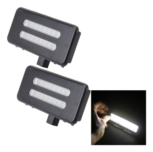 Lámpara Led Para Espejo De Coche Con Luz Blanca, 2 Unidades