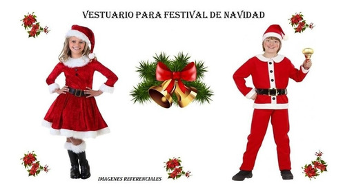 Imagen 4 de 5 de Disfraz Papa Noel Mama Noela Niños Niñas Super Heroes Otros