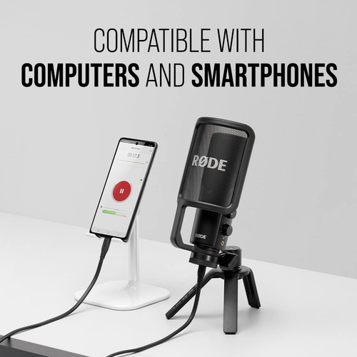 Microfone Rode Nt-usb+ Usb Condenser De Nível Profissional