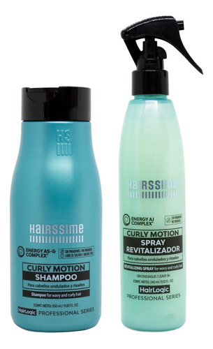 Hairssime Curly Motion Kit Shampoo + Spray Revitalizador 6c