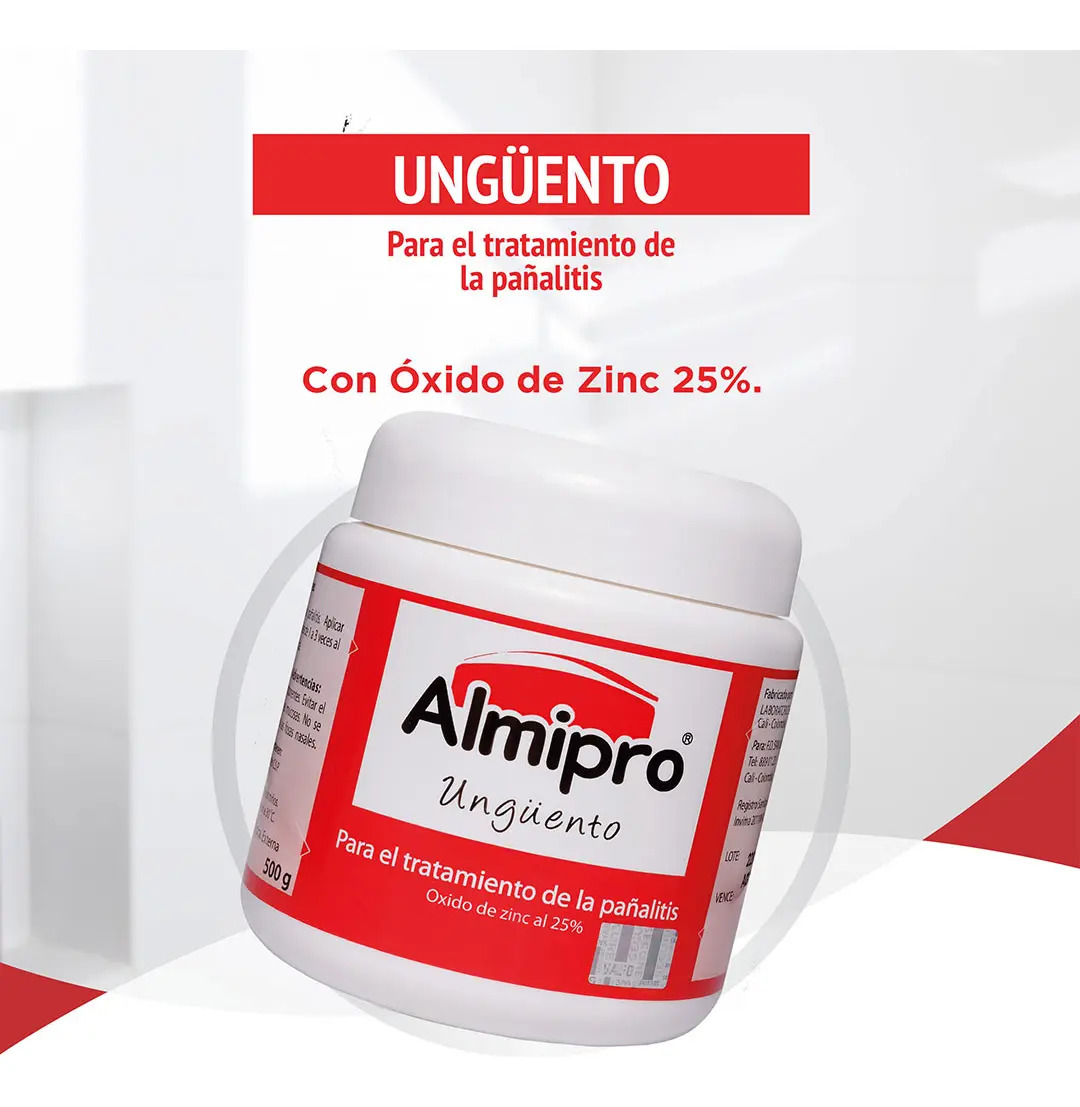 Crema Almipro 500g con Óxido de Zinc 25%