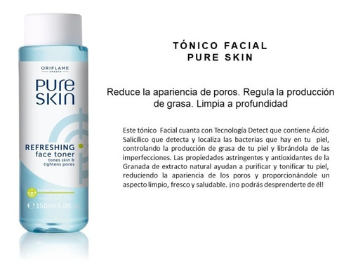 Imagen 2 de 7 de Tónico Facial Purifica|tonifica|reduce La Aparición De Grasa