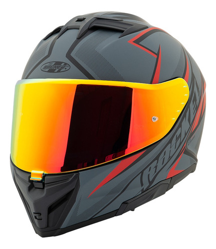 Casco Integral Joe Rocket Rkt210 Reactor + Mica Iridium Negro Lisa L