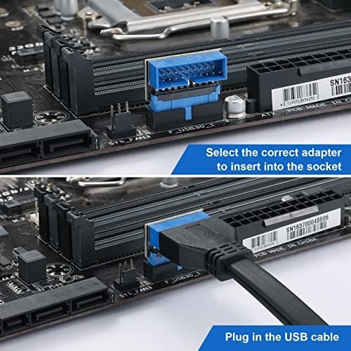 Adaptador Tipo L De Placa Base Mzhou Para Uso De 20/19 Pines