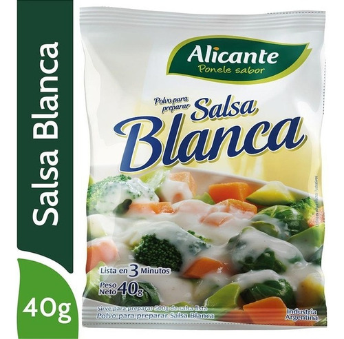 Salsa Blanca Alicante 40 Grs Pack 6 Unidades