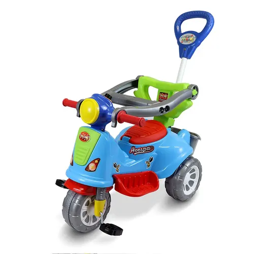 Triciclo Infantil Avespa Carrinho de Passeio com Empurrador — Maral