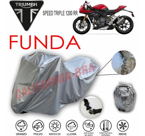 Funda Cubierta Lona Moto Cubre Triumph Speed Triple 1200 Rr