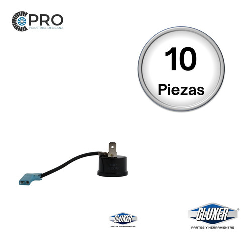 10 Protectores Termicos Compresor 1 Ton 220 V, 2 Terminales