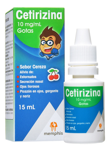 Cetirizina 10mg/ml Gotas 15 Ml Memphis