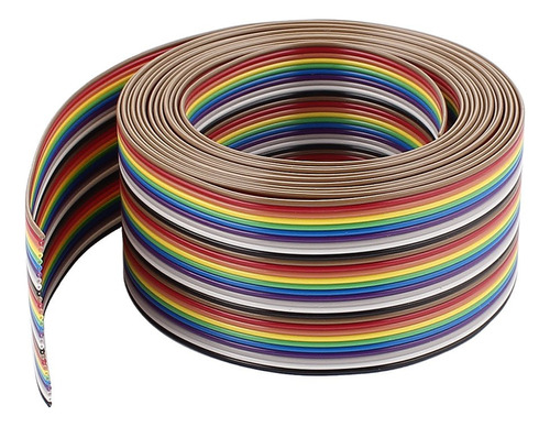 Color Del Arco Iris Plano Del Cable 30pin 4.2 Pies M 10ft De