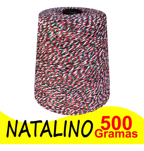 Barbante Colorido Mesclado 6 Fios 600gr Varias Cores Crochê Cor M. Natalina