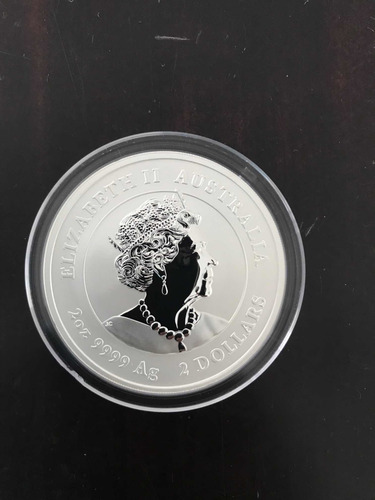 Imagen 2 de 2 de Moneda De Plata Fina 2oz, Año Del Tigre