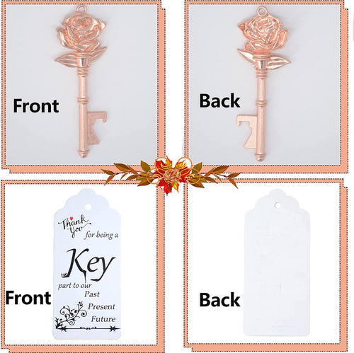 Imagen 4 de 4 de Llave De Recuerdo Destapador Botellas Celebracion Boda
