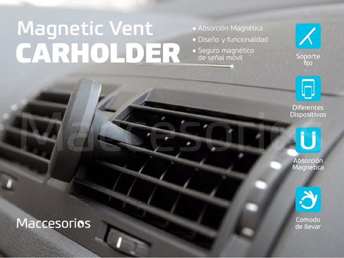 Soporte Celular P/ Auto Magnetico Ventilacion Aire Universal
