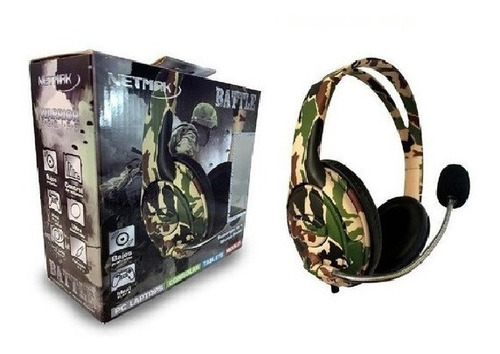 Imagen 2 de 3 de Auricular Ps4 Headset Gamer Play 4 Ps4 Mic Netmak Nm-battle