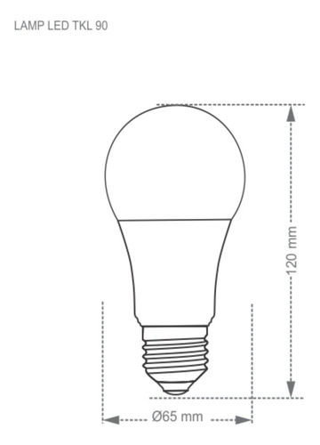 Kit 10 Lâmpadas Led Bulbo A60 Tkl 15w E27 Taschibra Bivolt