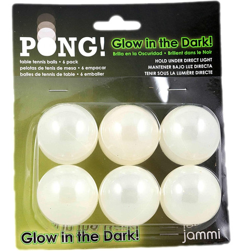 Jammi Glow Ping Pong Bolas, 3-pack (18 Pelotas De Ping Pong)
