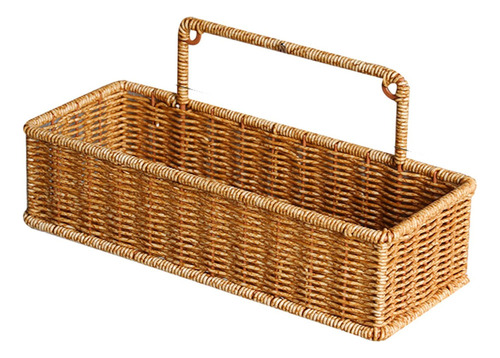 Cesta De Almacenamiento, Cesta Colgante Tejida Rectangular
