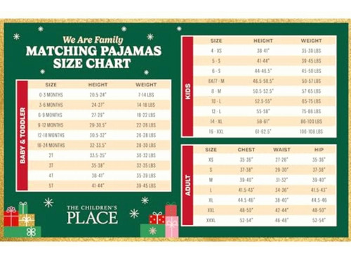 The Children's Place Conjunto De Pijama Familiar De Navidad