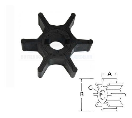 Rotor Bomba De Agua Suzuki Dt4-8 Año:77-98 Motor Fuera Borda