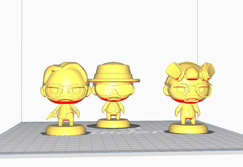 Breaking Bad Chibi Set Archivo Stl Para Impresora 3d