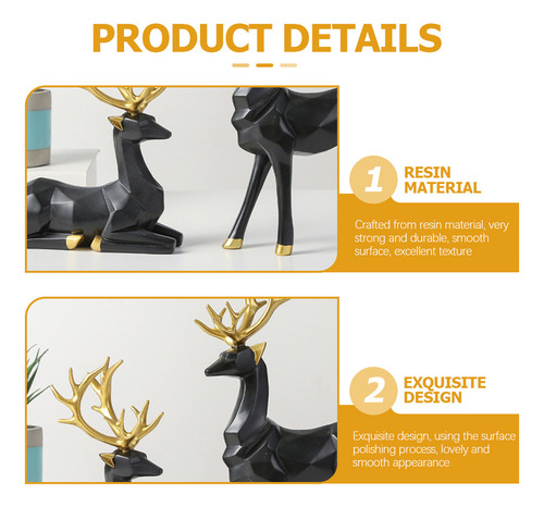 Nuevo Adornos De Origami Con Forma De Alces, 2 Unidades