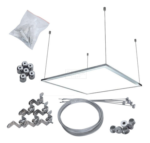 Kit De Suspension Para Panel Led 120x30 60x60 30x30