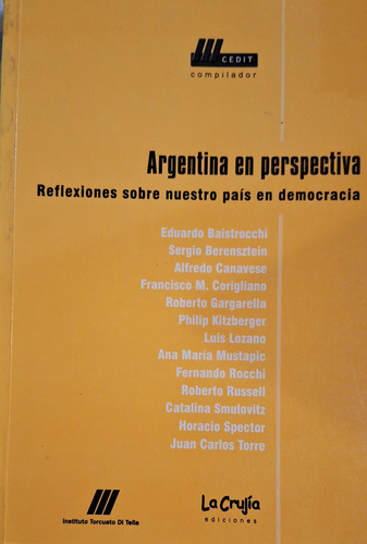Argentina En Perspectiva. Instituto Torcuato Di Tella