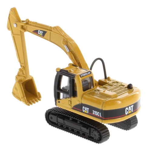 Excavadora miniatura Caterpillar Micro 315d L 1/87, color amarillo