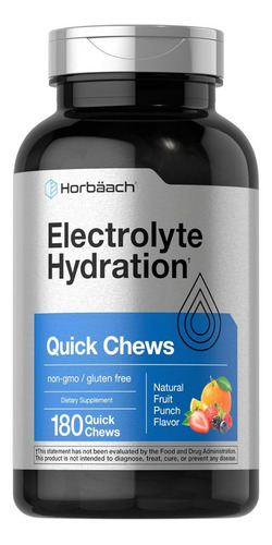 Hidratación De Electrolitos Horbäach 180 Masticables