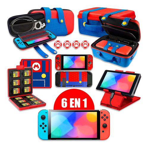 Superkit Overol Compatible: Nintendo Switch Fat 6 En 1