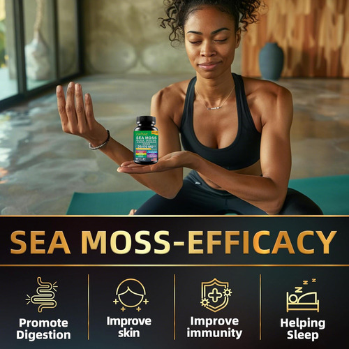 Gwynne All In 1 Shilajit Y Sea Moss Bundle 90 Cápsulas-contiene 29170 Mg De Musgo Marino, Aceite De Semilla Negra, Etc Y Contiene 22875 Mg De Shilajit,rhodiola Rosea, Etc
