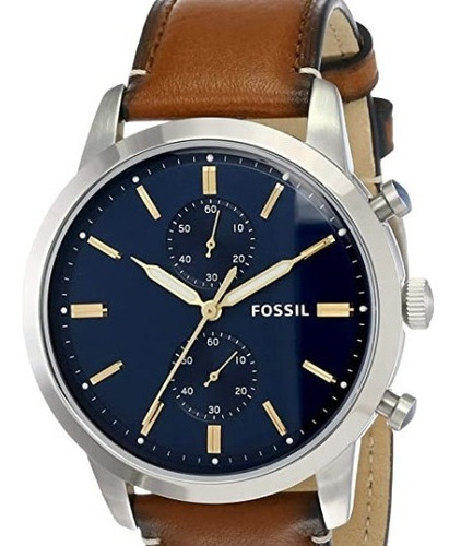 Fossil Townsman Reloj De Pulsero Para Hombre 44 Mm Café/azul