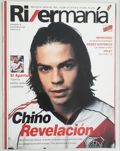Revista Rivermania N° 8 - Ariel Garce River Apertura 2001 