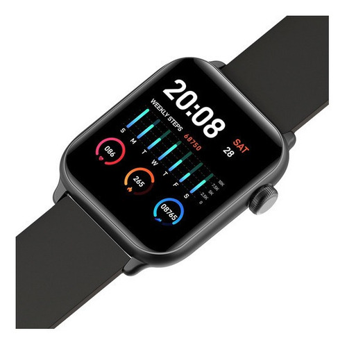 Smartwatch Reloj Bluetooth Con Pantalla Táctil Android Ios Color de la caja Negro Color de la malla Negro Color del bisel Negro