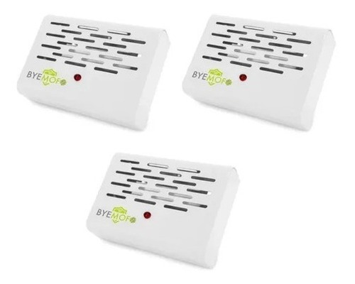 Kit C/3 Aparelho Elétrico Anti Mofo Fungo Ácaro Byemofo 220v Branco