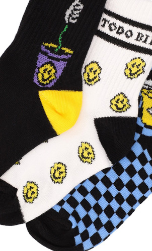 Imagen 2 de 5 de 3 Pack Calcetines Largos Estampados Lum Niño C&a (3019064)