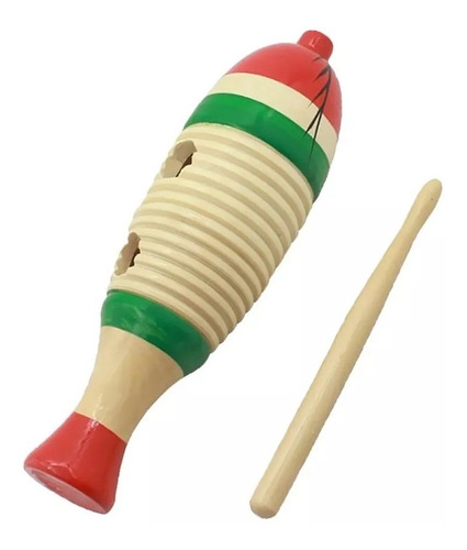 Guiro Güiro Raspador Madera Instrumento Musical Infantil 