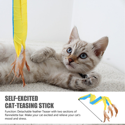 Varita Desmontable Para Gatos Con Juguetes Interactivos Para
