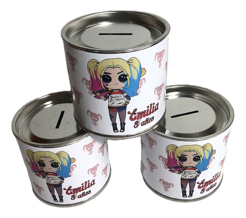 Souvenir Alcancias Personalizadas X 15 Harley Animada