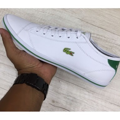 Sapatênis Lacoste Masculino Branco/verde - Promoção | Mercado Livre