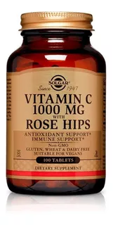 Vitamina C 1000 Mg With Rose Hips Sabor Ninguno