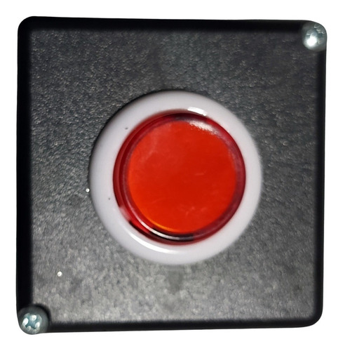 Botoeira 1 Botão Vermelha Push Button N/a Com Fio